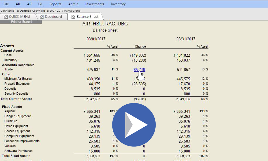 Multi Company Income Statement Video